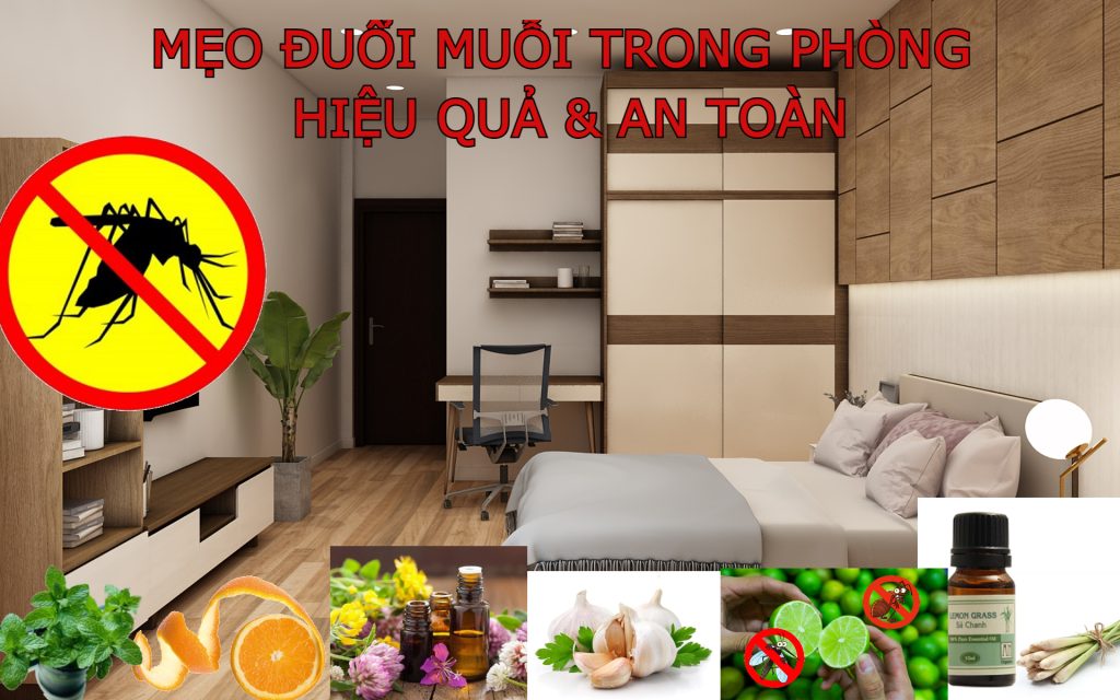 Mẹo đuổi muỗi trong nhà hiệu quả