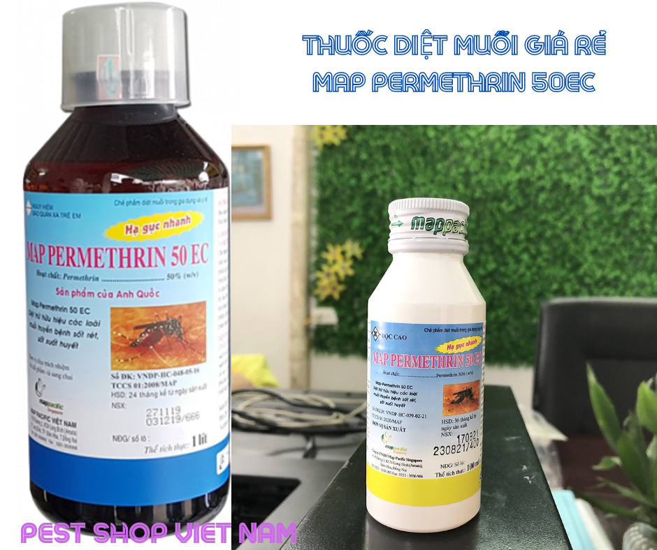 Thuốc diệt muỗi giá rẻ Map Permethrin 50EC