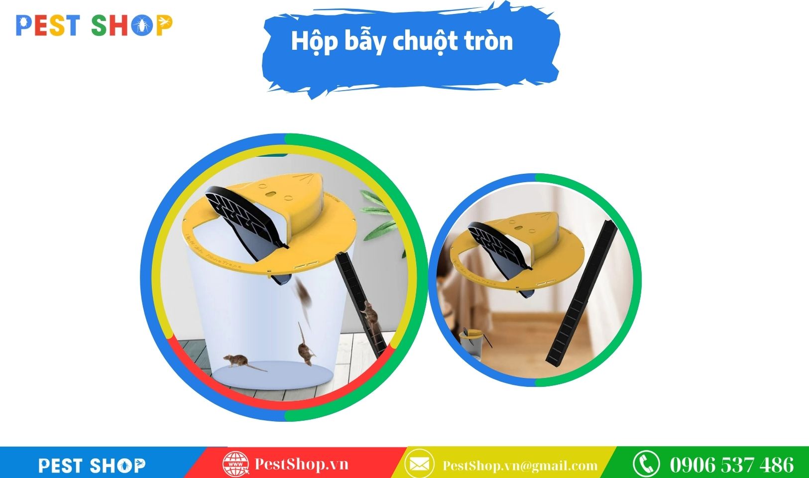 Bẫy chuột thông minh hiệu quả có nắp trượt tự động