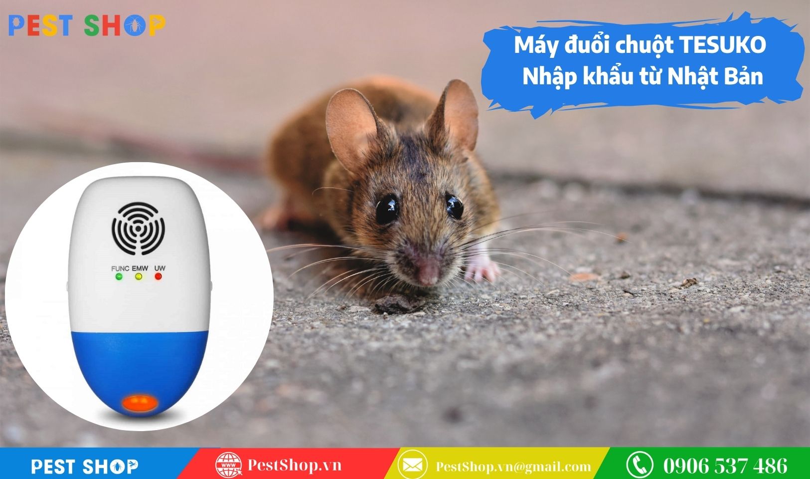 Máy đuổi chuột TESUKO của Nhật Bản