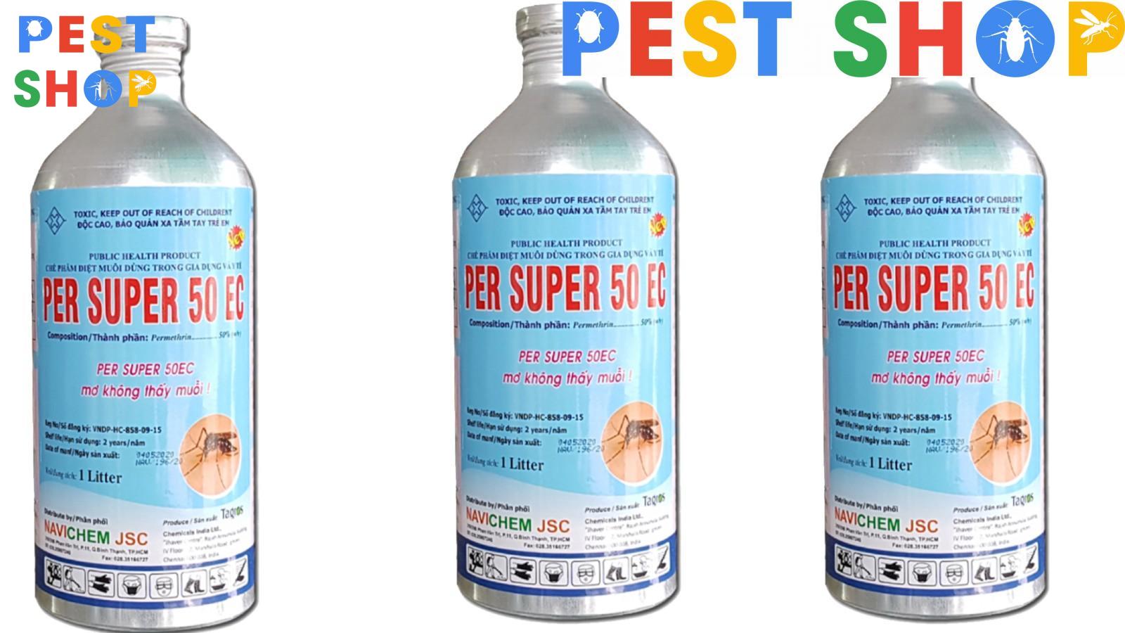 Thuốc diệt muỗi Per Super 50EC chai nhôm