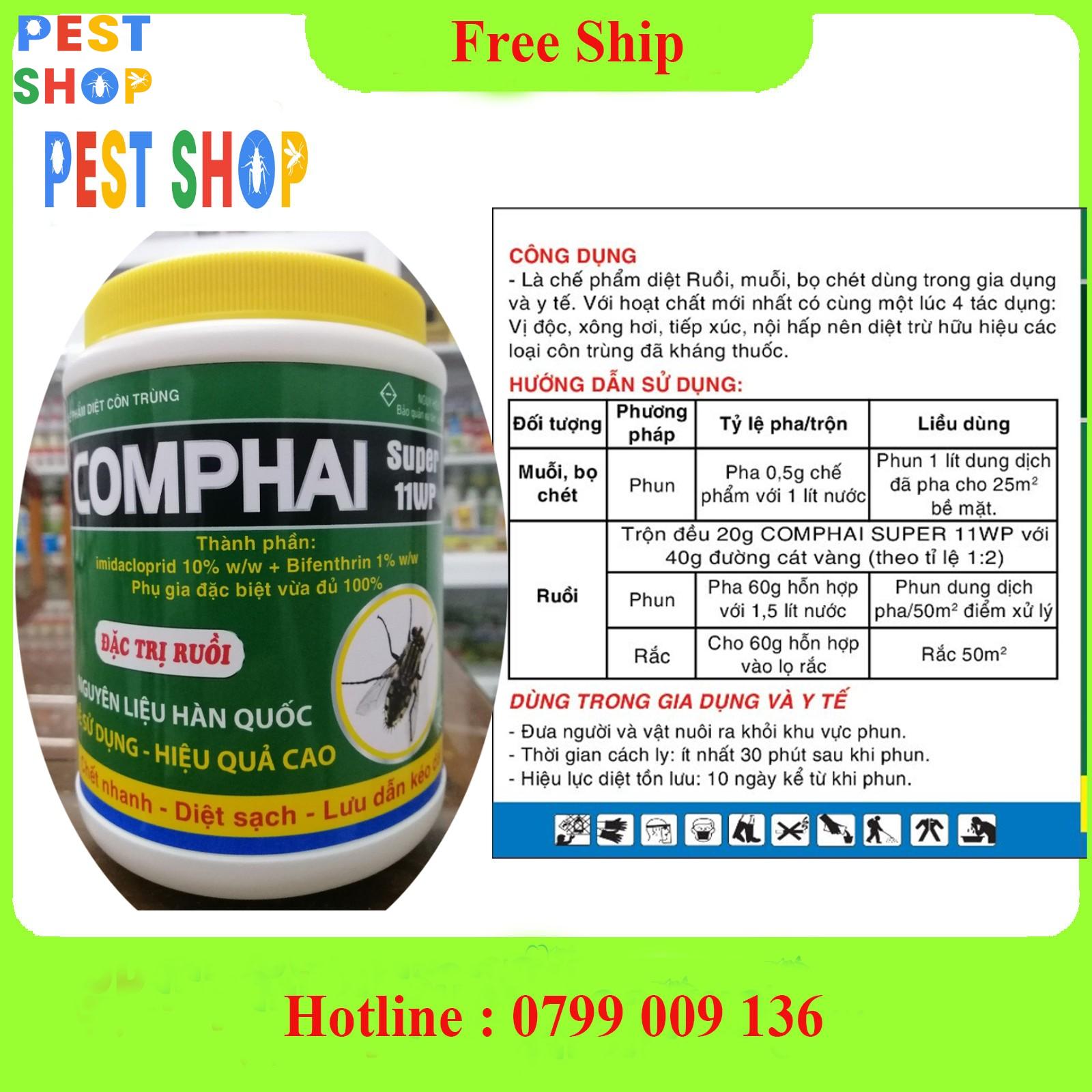 Thuốc diệt ruồi Comphai Super 11WP