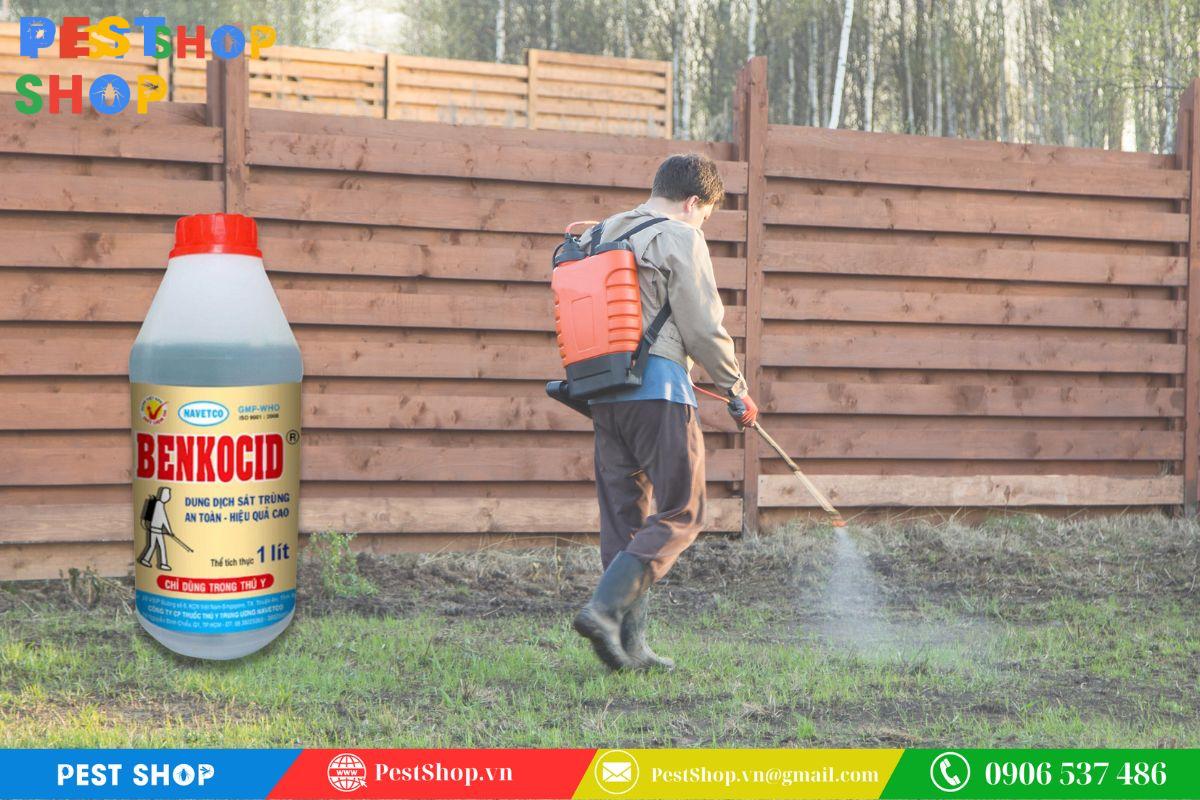 thuốc sát trùng chuồng trại benkocid